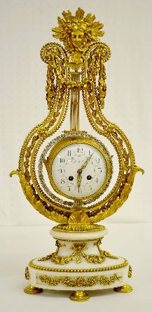 Louis XVI Style Lyre Clock, For Tiffany &amp; Co. — Antique Clocks Price Guide