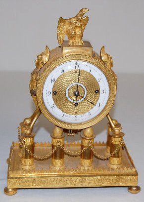 Austrian Gilt Bronze Musical Clock — Antique Clocks Price Guide