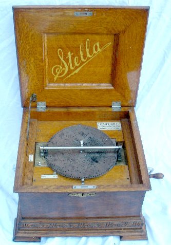 Stella Music Box and Disks — Antique Clocks Price Guide