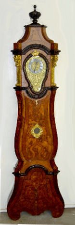 Early Morbier 2 Weight Tall Case Clock, 3 Pc. Case — Antique Clocks Price Guide