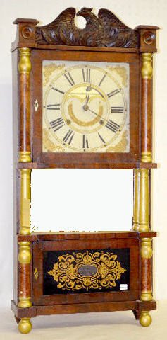 Birge &amp; Gilbert Triple Ogee 2 Wt. Clock — Antique Clocks Price Guide
