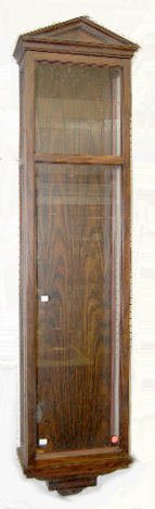 Large Glass Wall Clock Case Only, 62" Long — Antique Clocks Price Guide