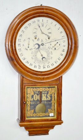Welch Spring Co. Gale Calendar No. 3 Clock — Antique Clocks Price Guide