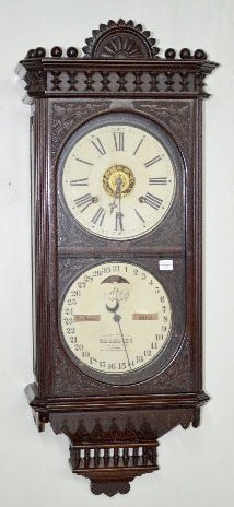 Ithaca No. 12 "Kildare" Hanging Calendar Clock — Antique Clocks Price Guide