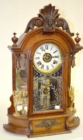 Ansonia "Triumph" Mirror Side Parlor Clock — Antique Clocks Price Guide
