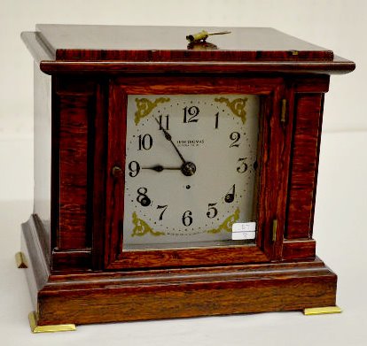 Seth Thomas Sonora Chime Red Adamantine Clock — Antique Clocks Price Guide