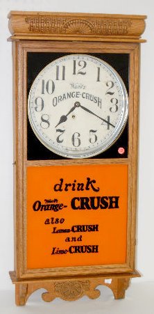 Ingraham "Western Union" Orange Crush Clock — Antique Clocks Price Guide