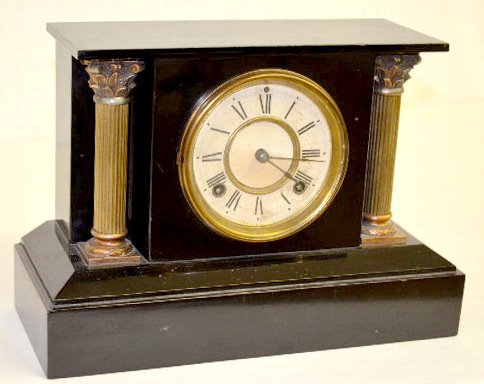 Ansonia "Bristol" Iron Case Mantel Clock — Antique Clocks Price Guide