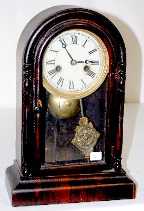 Miniature Round Top Mantel Clock — Antique Clocks Price Guide