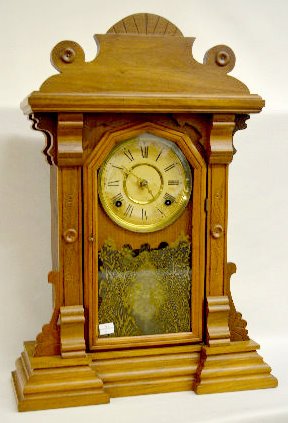 Farren Brothers Walnut Shelf Clock — Antique Clocks Price Guide