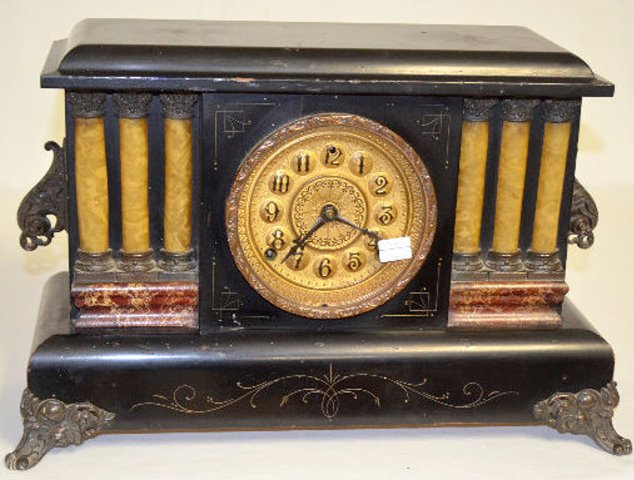 Sessions "Crescent W" Enameled Mantel Clock — Antique Clocks Price Guide