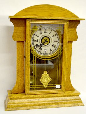 Oak 8 Day T&amp;S Kitchen Clock — Antique Clocks Price Guide