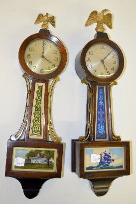 2 New Haven Miniature Banjo Clocks — Antique Clocks Price Guide