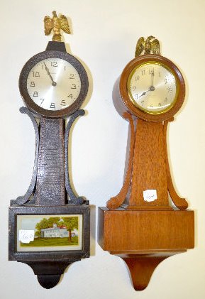 Seth Thomas &amp; New Haven Miniature Banjo Clocks — Antique Clocks Price Guide