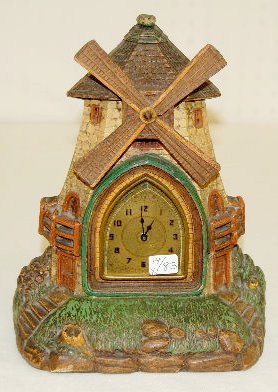 Deluxe Figural Windmill Clock — Antique Clocks Price Guide