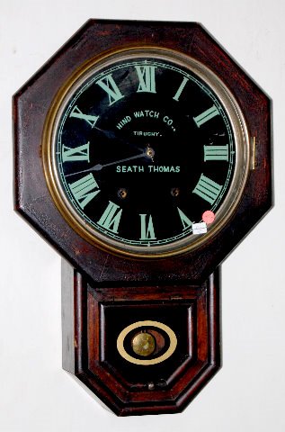 Seth Thomas Clock w/Hind Watch Co. Dial — Antique Clocks Price Guide