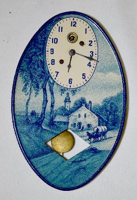 Lux "Country Scene" Pendulette Clock — Antique Clocks Price Guide