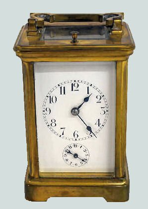 French Repeater Alarm Carriage Clock — Antique Clocks Price Guide