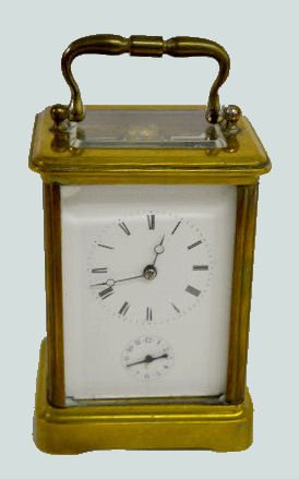 French Japy Freres Alarm Carriage Clock — Antique Clocks Price Guide