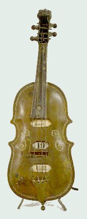 French Metal Violin Calendar — Antique Clocks Price Guide