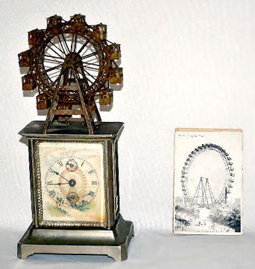 French 1900 Expo Clock, Ferris Wheel — Antique Clocks Price Guide