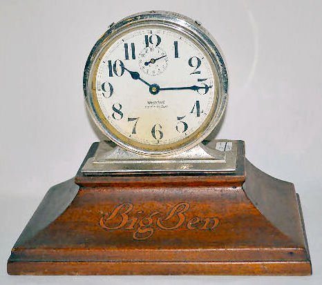Westclox "Big Ben" Alarm Clock &amp; Display — Antique Clocks Price Guide