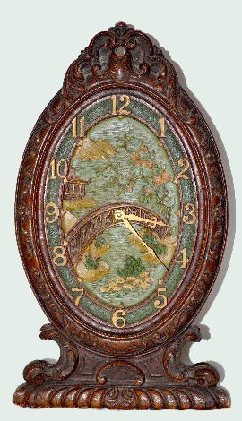DeLuxe "Blossom Time" Easel Clock — Antique Clocks Price Guide