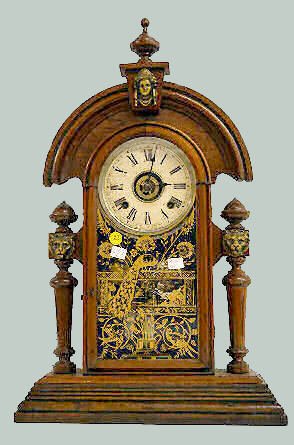 Ansonia Walnut "King" Parlor Clock — Antique Clocks Price Guide