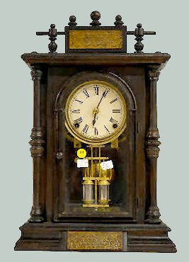 Ansonia Walnut "Louis XIV" Shelf Clock — Antique Clocks Price Guide