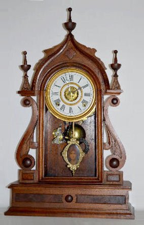 G. A. Jones &amp; Co. "Corinthian" Shelf Clock — Antique Clocks Price Guide
