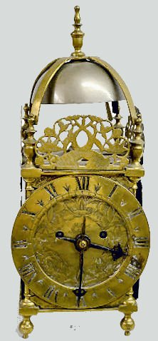 Brass English Lantern Clock, Thwaite &amp; Reed — Antique Clocks Price Guide
