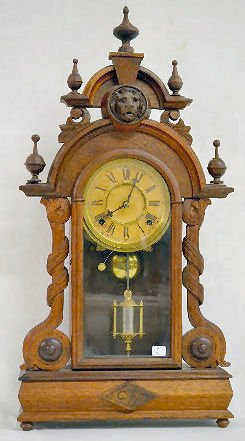 Ansonia "Illinois" 8 Day T &amp; S Shelf Clock — Antique Clocks Price Guide