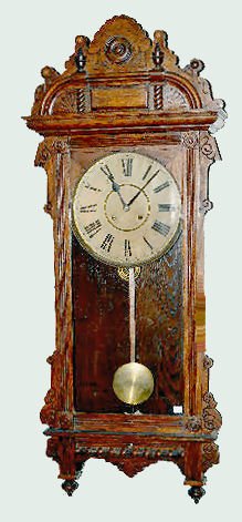 Oak Waterbury "Cambridge" Wall Clock — Antique Clocks Price Guide