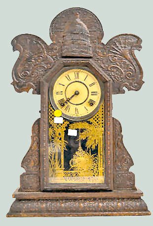Oak Ingraham "Capitol" Kitchen Clock — Antique Clocks Price Guide
