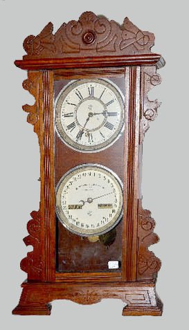 Waterbury "Calendar No. 38" Shelf Clock — Antique Clocks Price Guide