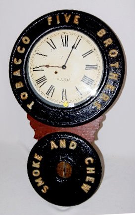 Baird Tobacco Advertising Clock — Antique Clocks Price Guide