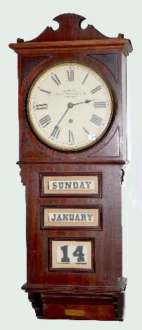Prentiss "Empire" Calendar Wall Clock — Antique Clocks Price Guide