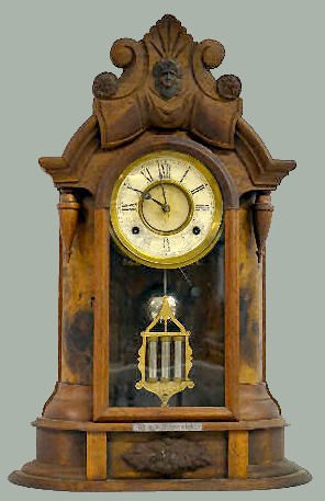 EN Welch "Iowa Model" Parlor Clock, Walnut — Antique Clocks Price Guide