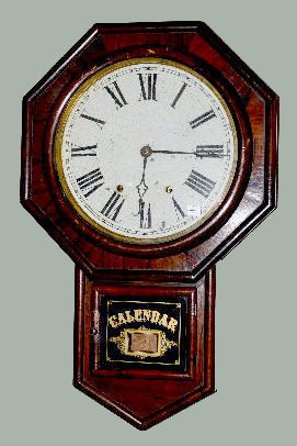 Ansonia Drop Octagon Regulator Clock — Antique Clocks Price Guide