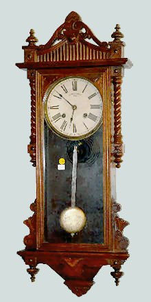 Cherry Waterbury "Elgin" Wall Clock — Antique Clocks Price Guide