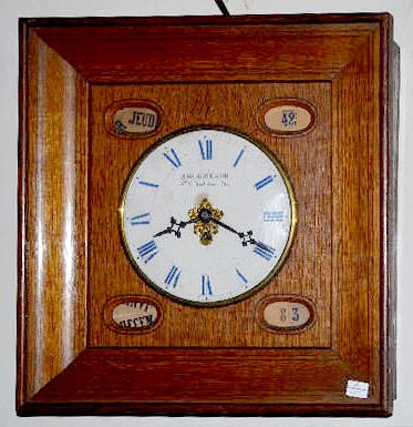 French 5 Dial Calendar Gallery Clock — Antique Clocks Price Guide