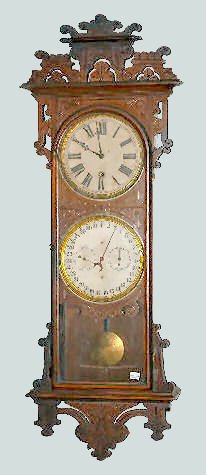 Walnut Welch "Damrosch" Calendar Clock — Antique Clocks Price Guide