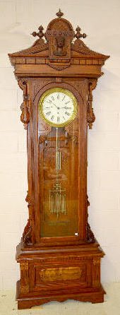 Oak Gilbert No. 16 Standing Regulator Clock — Antique Clocks Price Guide
