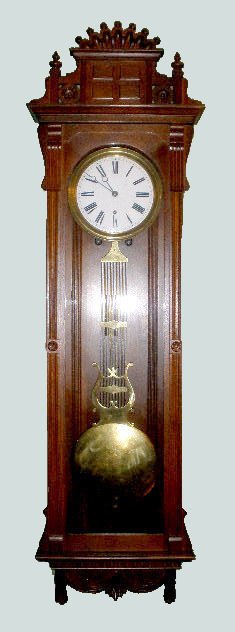 Oak Pinwheel Jeweler's Regulator Clock — Antique Clocks Price Guide