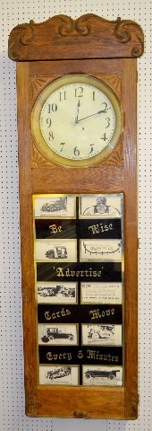Seth Thomas Animated Advertising Wall Clock — Antique Clocks Price Guide