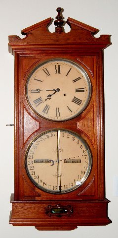 Ithaca Hanging No. 2 Bank Calendar Clock — Antique Clocks Price Guide