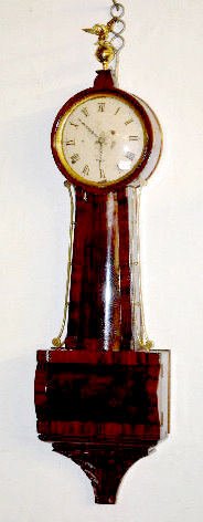 Curtis &amp; Dunning Bow Front Banjo Clock — Antique Clocks Price Guide
