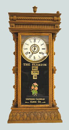 Southern "Fashion Elberon" Calendar Shelf Clock — Antique Clocks Price Guide
