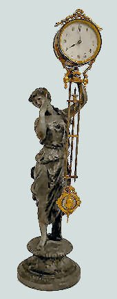 Ansonia "Juno" Statue Swing Clock — Antique Clocks Price Guide