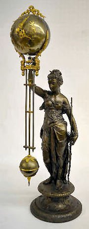 Ansonia "Diana" Ball Swing Clock — Antique Clocks Price Guide
